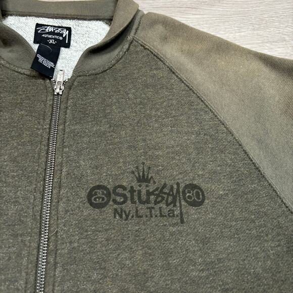 Vintage Stussy NYLTLA Full Zip Track Sweatshirt Jacket Men's XL Y2K Streetwear - Picture 4 of 16